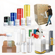 Alps LLDPE Shrink Wrap Pallet Wrapping Film Blue Stretch Film 20 Micr Transparent
